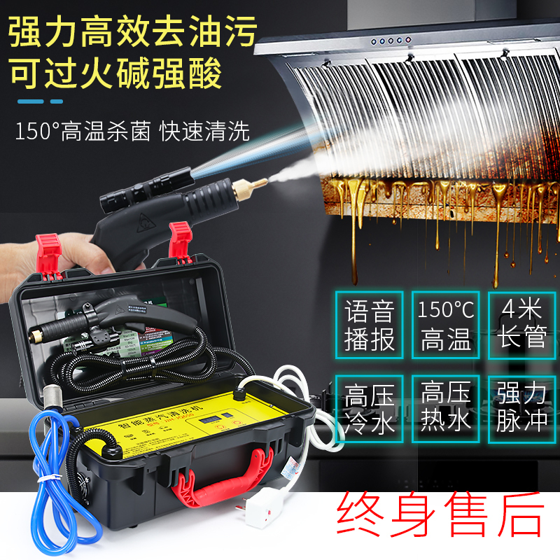High-Temperature and High-Pressure Steam Cleaning Machine, Commercial Housekeeping Multi-Functional Kitchen Range Hood, Air Conditioner and Home Appliance All-In-One Cleaning Machine