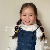 Детская кремовая безвредная резинка для волос, не повреждает волосы