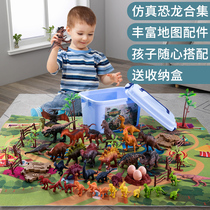 Emulation Dinosaur Suit Animal Model Children Boy Small Triangle Dragon Bully Dragon Egg 2 Baby 3 Year Old Toy Gift