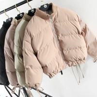 Mùa đông phiên bản mới của Hàn Quốc của áo khoác cotton nhỏ cổ cao lỏng lẻo cotton ngắn còng quai áo khoác 7890 áo khoác phao nữ đẹp