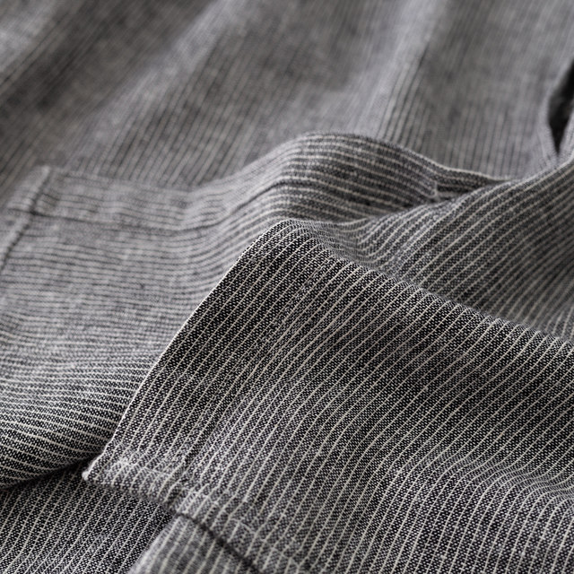 ເສື້ອຍືດແຂນສັ້ນ Pinstripe ຝ້າຍແລະ linen ສໍາລັບແມ່ຍິງ 2022 summer ຮູບແບບໃຫມ່ retro ວັນນະຄະດີວ່າງ slimming casual ເສື້ອຍືດເທິງ