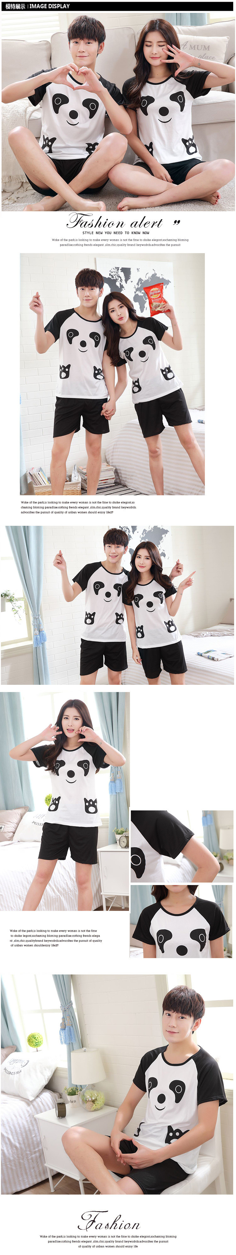 Pyjama mixte en Polyester Polyester à manche courte - Ref 3005994 Image 27