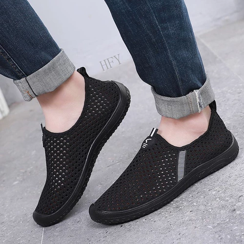 Сетчатые слипоны, спортивная обувь, спортивные бахилы для отдыха, туфли для ходьбы, для среднего возраста