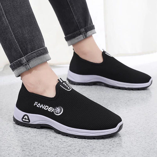 Слипоны, спортивная обувь для отдыха, обувь для ходьбы, для среднего возраста, мягкая подошва