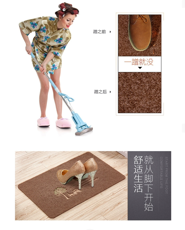 Ou Milai có thể được cắt ngoài các thảm cửa chà bùn thảm sàn phòng tắm mat tấm thảm chùi chân thảm lối vào nhà tiền sảnh - Thảm sàn thảm lót sàn nhà bếp
