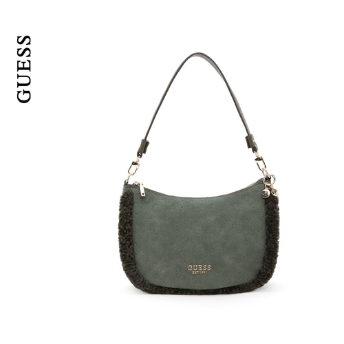 GUESS женская сумка на плечо в стиле ретро с плюшевым принтом подмышками-PG949702