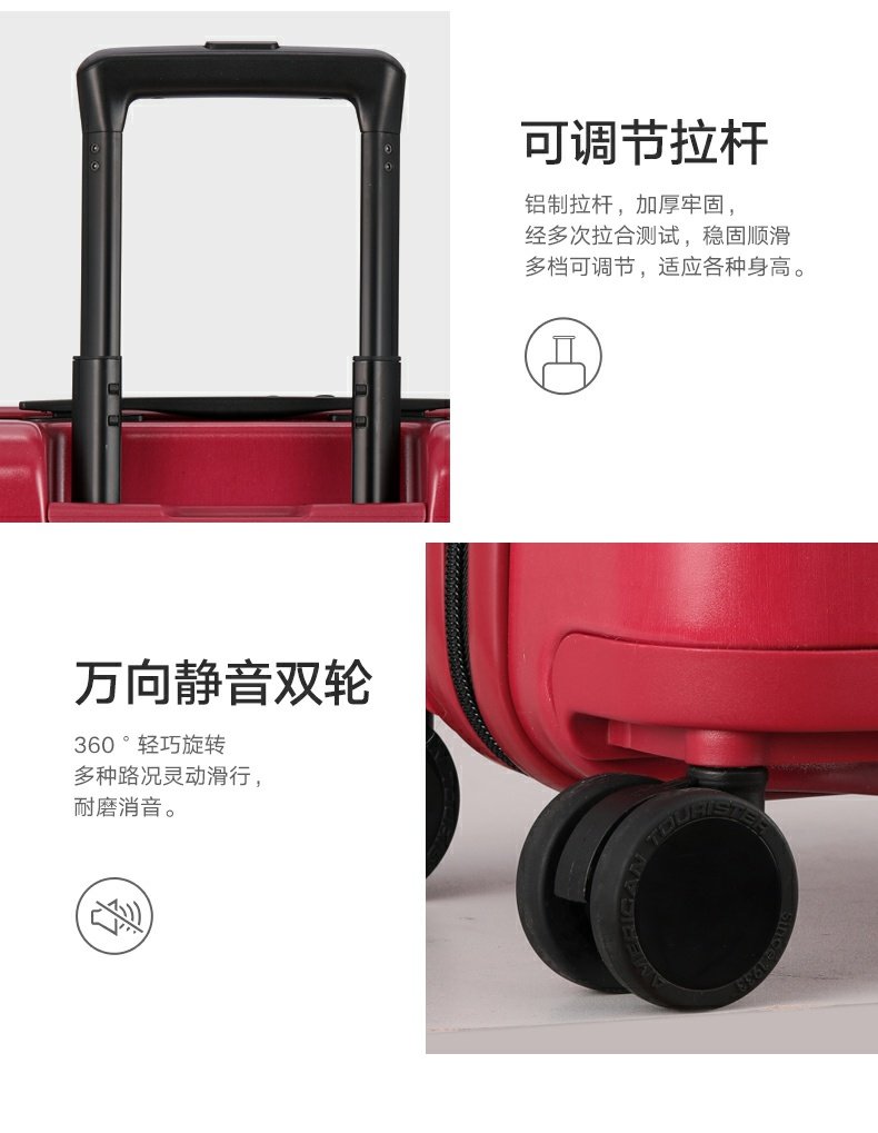 Vỏ xe đẩy du lịch làm đẹp của Samsonite / Samsonite vali nữ 18 inch 20 inch vali trẻ em TH9 - Va li vali xiaomi passport