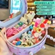 Прозрачная подарочная коробка, комплект с бантиком, 81 шт