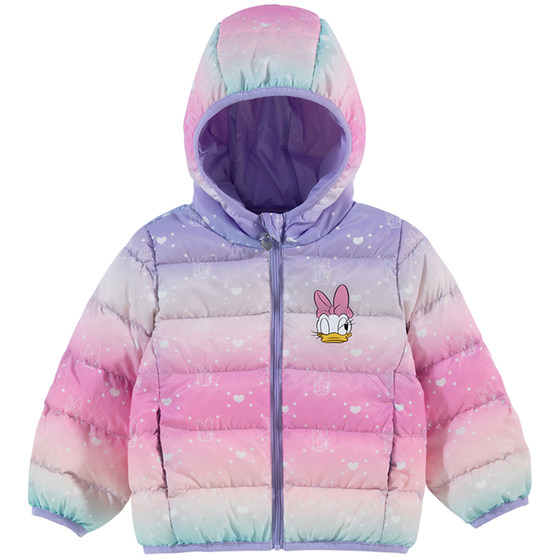 Disney Children's Down Jacket Lightweight Autumn and Winter 2023 New Style Baby White Duck Down Warm Jacket for Boys and Girls