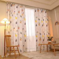 rèm vải cửa sổ Rèm cửa đơn giản không cần lắp đặt đục lỗ 2021 phòng ngủ mới Vải chắn sáng Velcro để chặn phòng cho thuê ins đơn giản giá rèm vải rèm roman 2 lớp