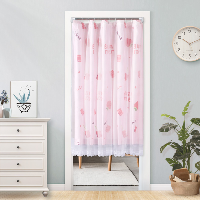 Door blinds EXTENSION ROD PARTITION FREE OF PUNCH BEDROOMS HOME WIND-PROOF WINTER WARM WINDPROOF KITCHENETTE SHELTER CLOTH CURTAIN