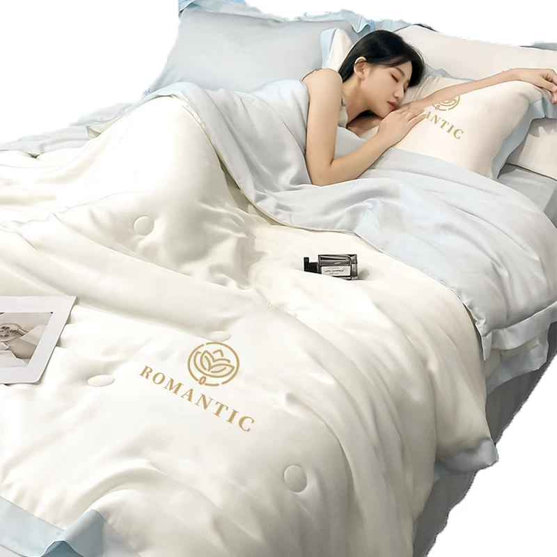 Silk cool duvet, summer set, sheet, 4 piece set