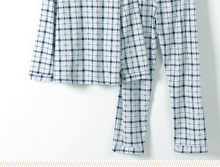 Mùa xuân và mùa thu mùa đông mùa hè nam trung niên và đồ cotton dài tay pijama nam cotton