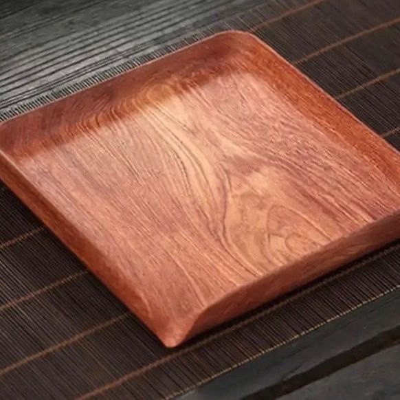Tea Leaf Cake Tea Tray, Tea Serving Tray, Solid Wood Integrated Tea Tasting Tray, Pu'Er Tea Tray, Household Storage Tea Ceremony Dry Brewing Tray
