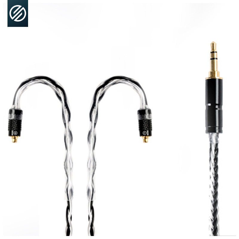 600 Core 6N single crystal copper silver plated 8 Core 2 5mm Balance 4 4 Fever mixup MMCX Earphone Upgrade Line 0 78