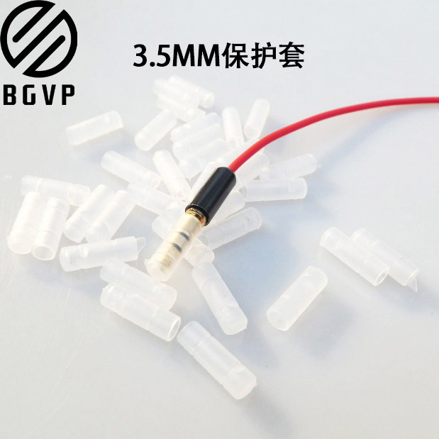 Headphone plug protective cover 3 5MM small black clip antioxidant cover HIFI DIY headphone earbuds are always available for AUDIOPHILES