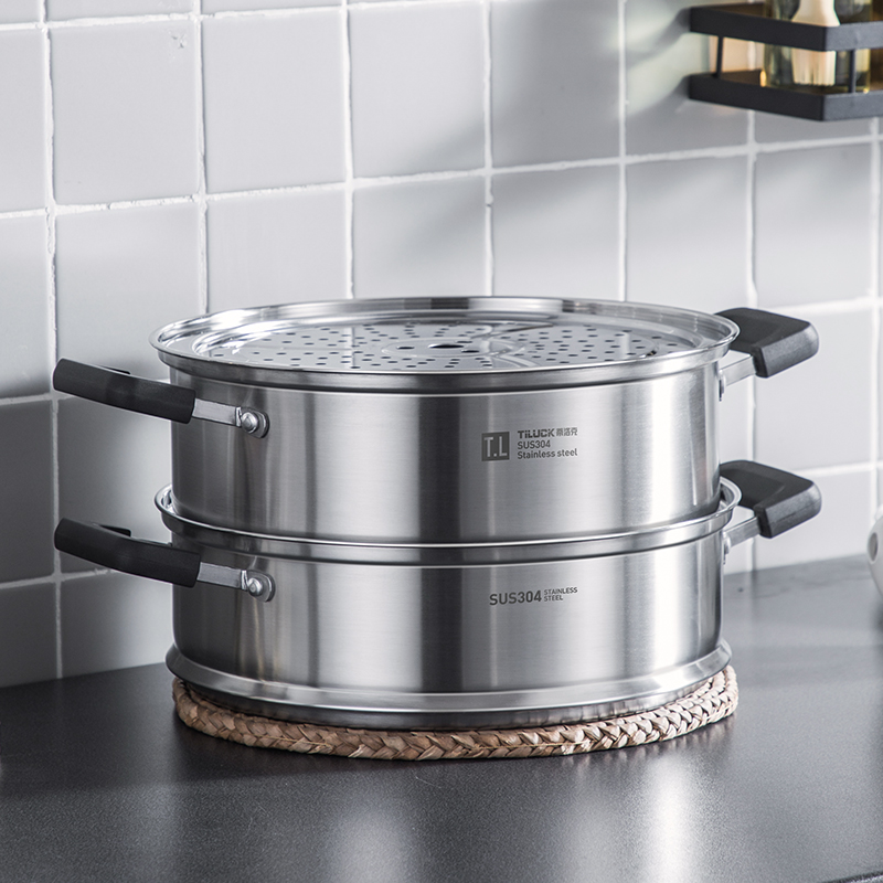 304 stainless steel thickened steamer threelayer steamer multi