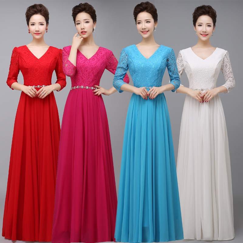 Annual Meeting Evening Dress for Women, Adult Choir Performance Costume, Choir Performance Dress, Women's Long Dress, Long Conductor Performance Costume