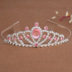 Sophia Princess Vương miện Mũ trẻ em Cô gái headband Hairpin Ice Romance Băng đô với Răng Trượt Crystal Diamond bờm tóc nam Phụ kiện tóc