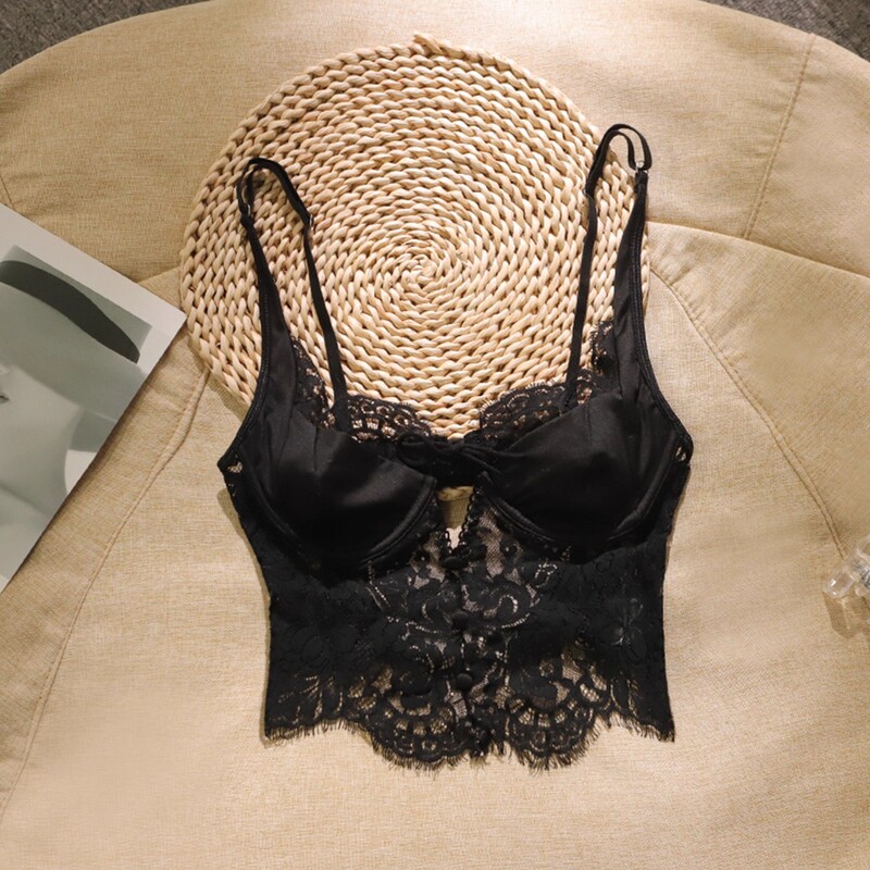 Victoria Pure Lace Camisole with Built-In Bra and Chest Pads for Women, Suitable as a Base Layer under a Blazer Victoria Pure Lace Camisole with Built-In Bra and Chest Pads for Women, Suitable as a Base Layer under a Blazer