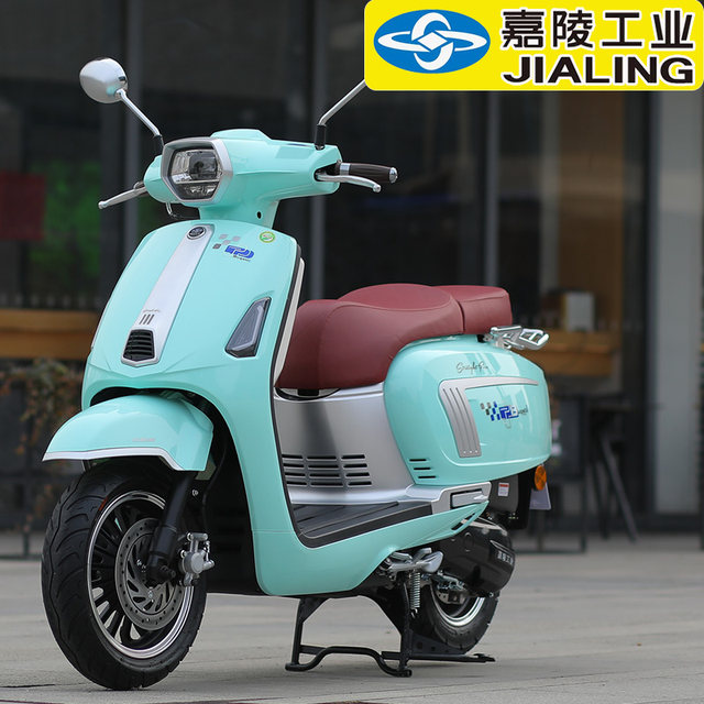 Retro Jialing Jiapeng Bugatti ລົດຈັກ scooter ນໍ້າມັນເຊື້ອໄຟແຫ່ງຊາດ IV EFI K125 ເຄື່ອງຈັກ cc double disc