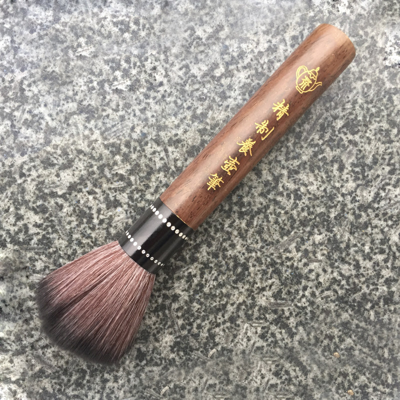 Flowers Pear Wood Raising Pot Pen Large Number No Hair Washing Tea Pen Cleaning Tea Brush Tea Sweeping Fu Tea Accessories Ving