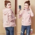Mùa xuân 2020 mùa thu mới của phụ nữ Hàn Quốc áo khoác ngắn phổ biến thời trang áo sơ mi dài tay hoang dã khí chất áo khoác bình thường - Áo khoác ngắn Áo khoác ngắn