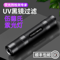 Test fluorescent agent detection pen Baby purple light 365nm Jade identification special strong light flashlight Wine inspection led