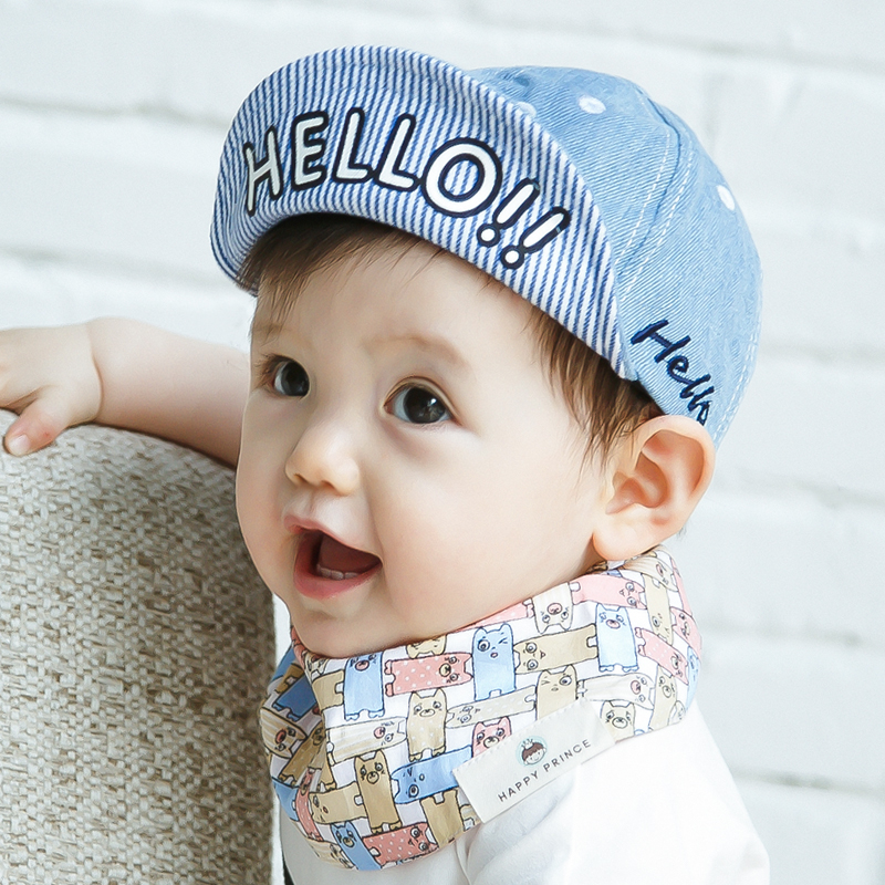 Baby Hat Autumn Baby Baseball Cap 3612 Ducktongue Hat Boy and Girl Cowboy Chad Hat Baby Hat Autumn and Winter