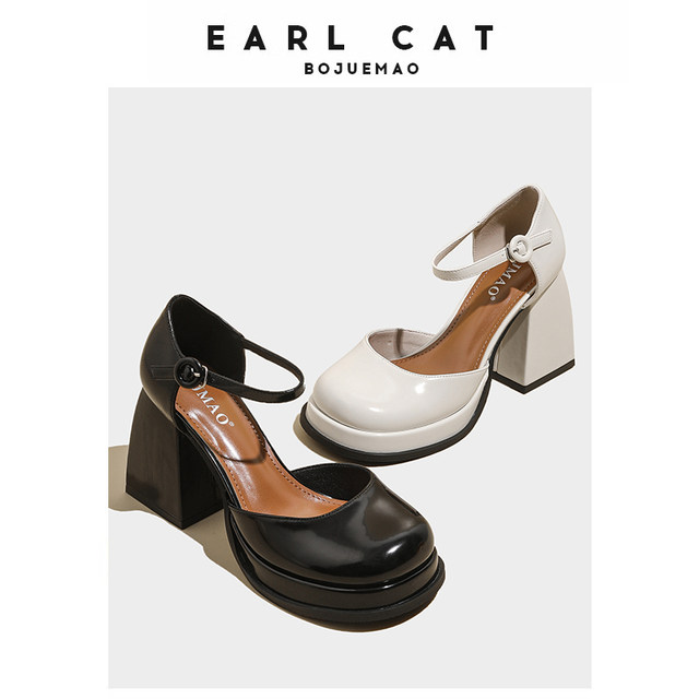 ເກີບສົ້ນສູງ Earl Cat ຝຣັ່ງ Mary Jane ເກີບຜູ້ຍິງປີ 2024 ລະດູໃບໄມ້ປົ່ງ ແລະລະດູຮ້ອນ ເກີບສົ້ນສູງສົ້ນສູງສົ້ນຕີນສົ້ນຕີນສົ້ນສູງທີ່ມີ Baotou