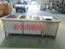 Stainless steel garbage collection car Dining table dining car Garbage table dish collection table Swill table bowl car