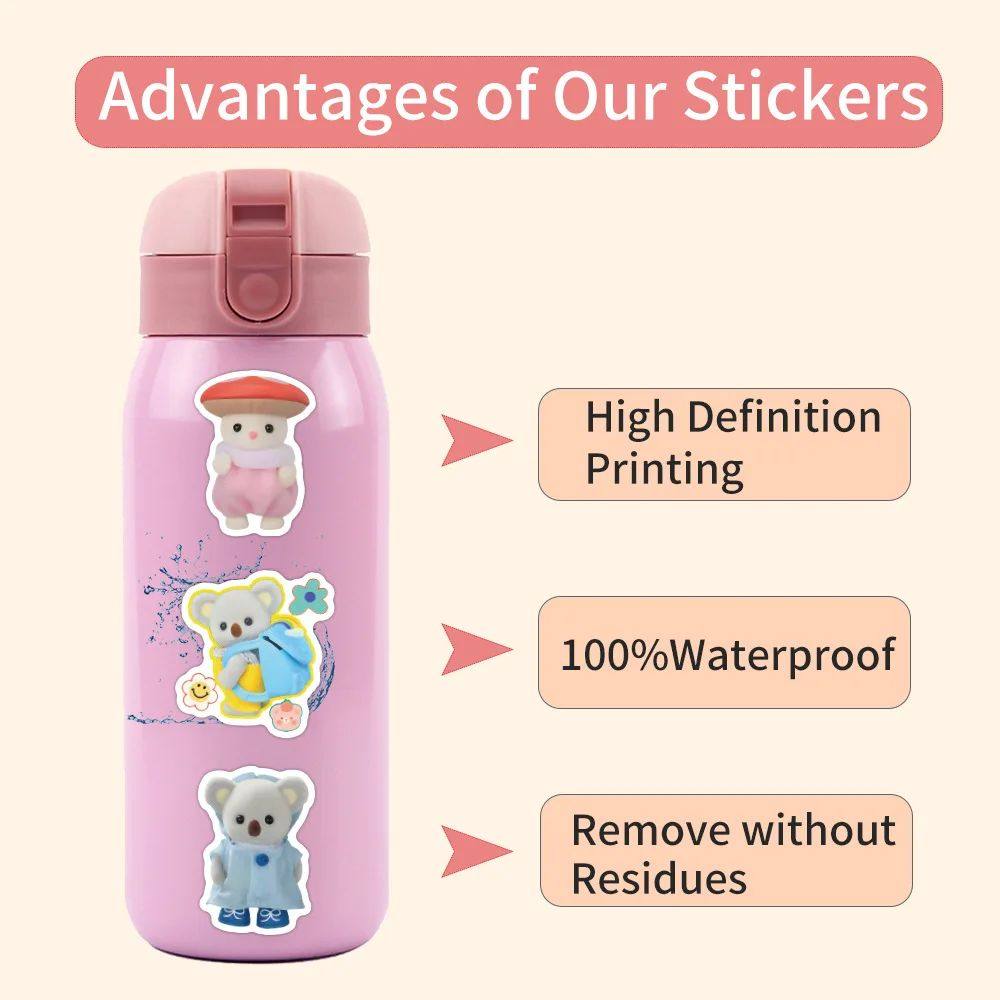 Игрушка 120pcs/set calico critters stickers laptop scrapbook OTHER