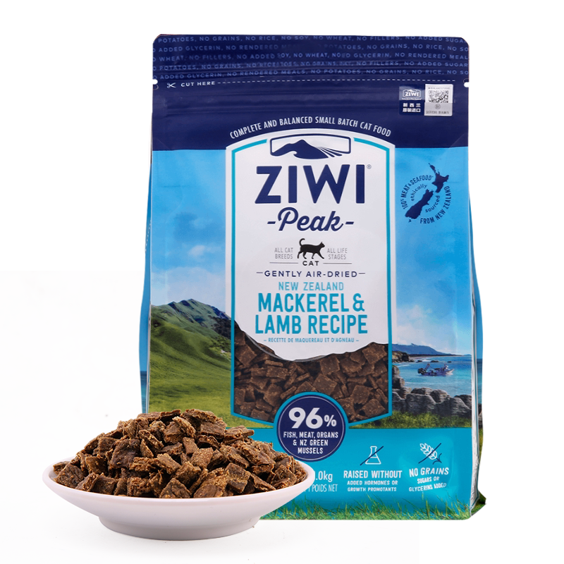 Peak New Zealand imported air-dried mutton mackerel formula 400g adult cat and kitten food general-purpose beautiful hair and bright hair