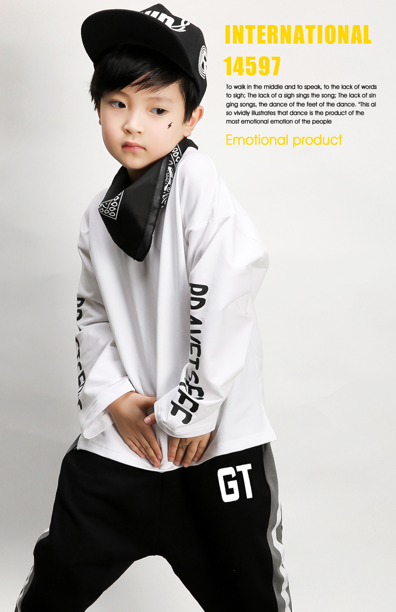 Trang phục khiêu vũ đường phố cho trẻ em Bộ áo dài cho bé gái Hip-Hop Trang phục khiêu vũ Jazz đồ đẹp cho bé gái