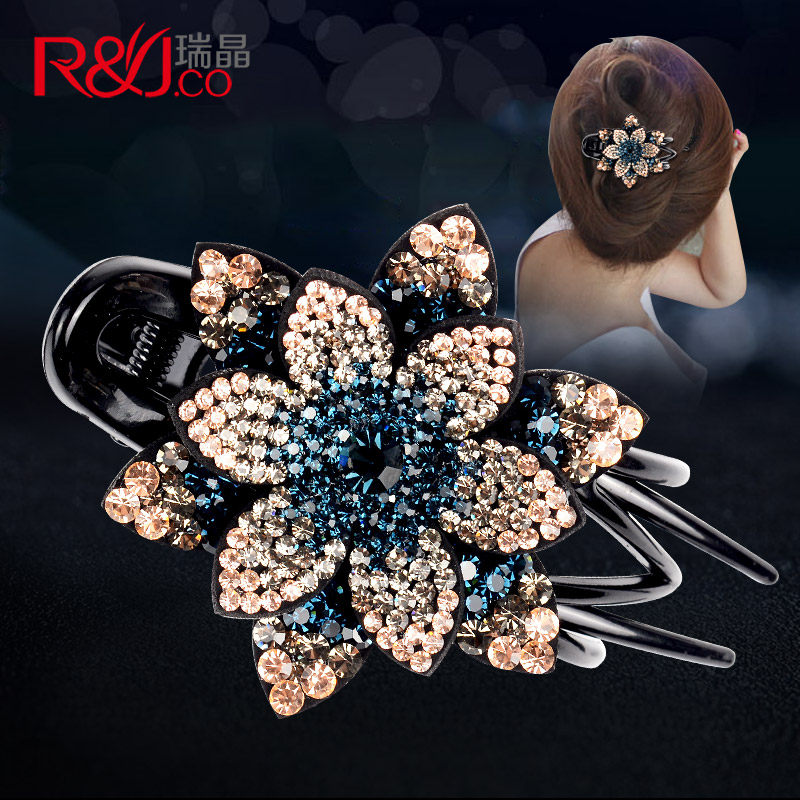 Three-tooth clamps hair clamps graceful duckmouth clamps clamps adult hair drilling drilling mommy hair clamps