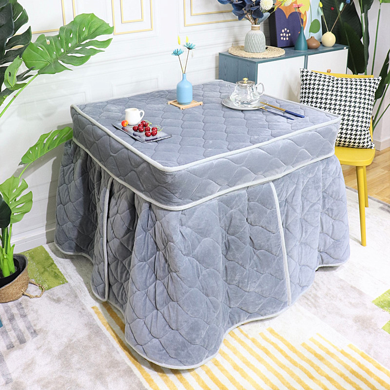 New double-sided plus velvet thickened electric stove cover roasting fire cover square pure cotton table cover heating furnace quilt cover roasting stove cover