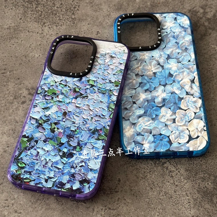 CASET Artsy Oil Painting Sunset 15, 14, 13, 12, 11 iPhone Case