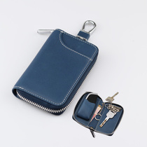 2020 slave pure mens leather car key case waist key case leather card case retro coin purse large capacity