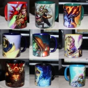 Chủ đề trò chơi Hearthstone Bao quanh Mug Cup Cup Mục sư Shaman Master Warlock - Game Nhân vật liên quan