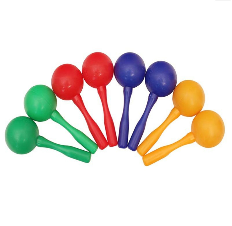 Sand hammer percussion instrument Large number Orff children's toy kindergarten Early teaching aids to perform plastic round head sandball-Taobao