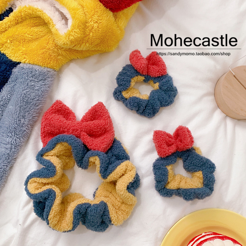 Mohe Korean-style princess bouquet with sweet and cute butterfly knot washed face hair with large intestine hair ring girl hair decoration head decoration