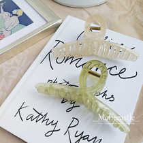 Mohe Day Style Rag Jelly color grab clips ~ bath disc hairpin hairpin Hair Clip Minimalist temperament Grip Hairdressage