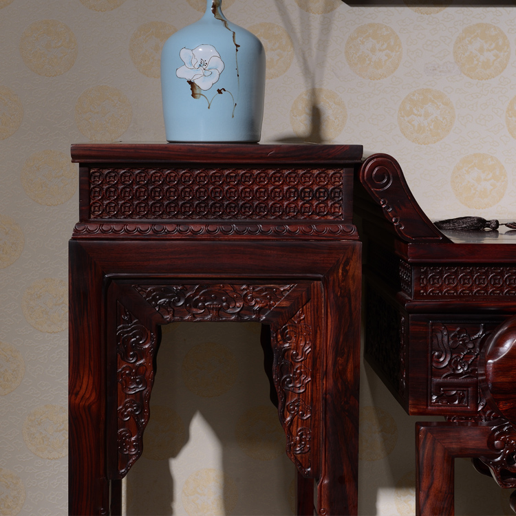 Đồ nội thất bằng gỗ gụ kiểu Trung Quốc trong hội trường Gỗ chắc chắn cho trường hợp bàn gỗ hồng mộc Châu Phi Tám bàn bất tử ở giữa sáu bộ - Bàn / Bàn bàn gỗ me tây