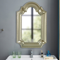 Mediterranean simple bathroom mirror bathroom sink vanity mirror American vintage wall dressing mirror meal side decorative mirror