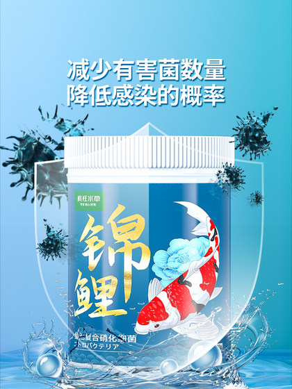 Nitrifying Bacteria for Fish Tanks, Live Nitrifying Bacteria for Koi Fish Ponds, Specialized Water Purifier for Clear Water Quality in Fish Ponds