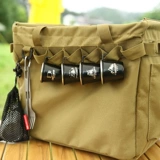 Дорожный комплект из нержавеющей стали, кофейный бокал, черный чайный сервиз, 4 шт