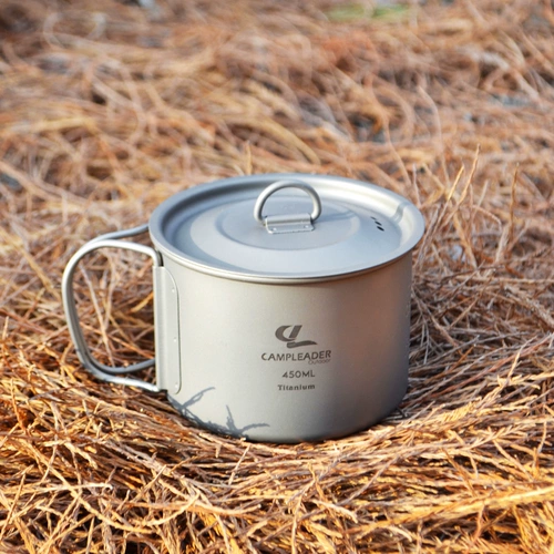 На открытом воздухе титановая чашка чистая титановая водяная чашка с водой с водой может варить воду, складывающая питьевая вода чашка 450 мл минимума