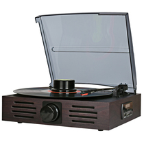 Modern vinyl record player Imitation vintage gramophone radio sound Vintage multi-function LP record player Radio USB