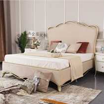 American light luxury solid wood bed Nordic net red wedding bed villa master bedroom with modern minimalist double bed furniture customizable