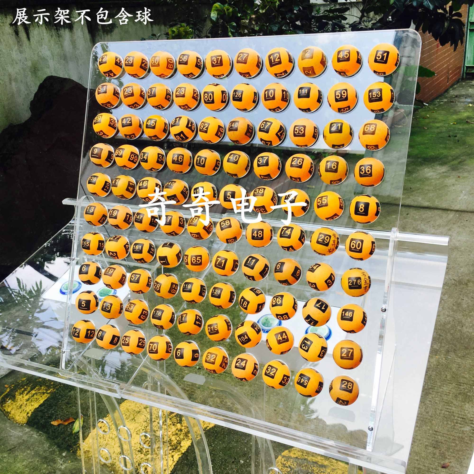 Table tennis ball box rocking number accessories Digital containing box aluminium alloy containing box Show Rack Electronic Turntable Preference